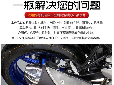 馨怡雙組份有機(jī)硅耐高溫自噴漆自干型耐高溫漆高溫不變形不脫落高溫保護(hù)漆